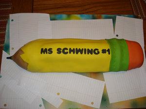 pencil cake
